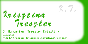 krisztina treszler business card